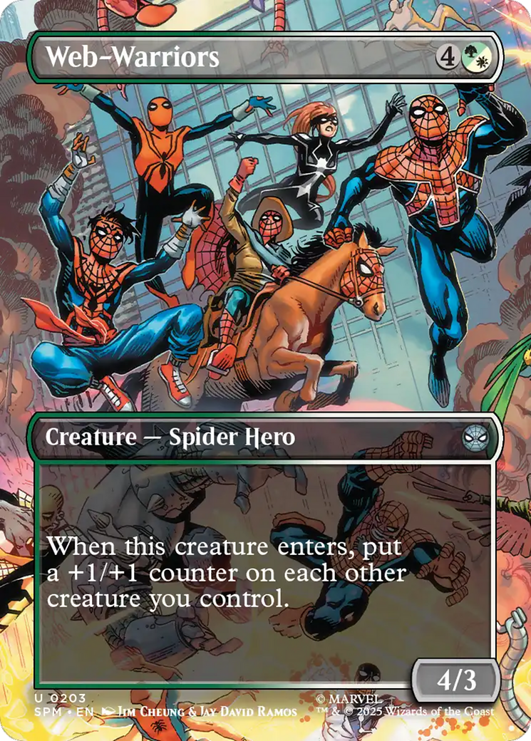 Web-Warriors (Borderless) [Marvel's Spider-Man] | Pegasus Games WI