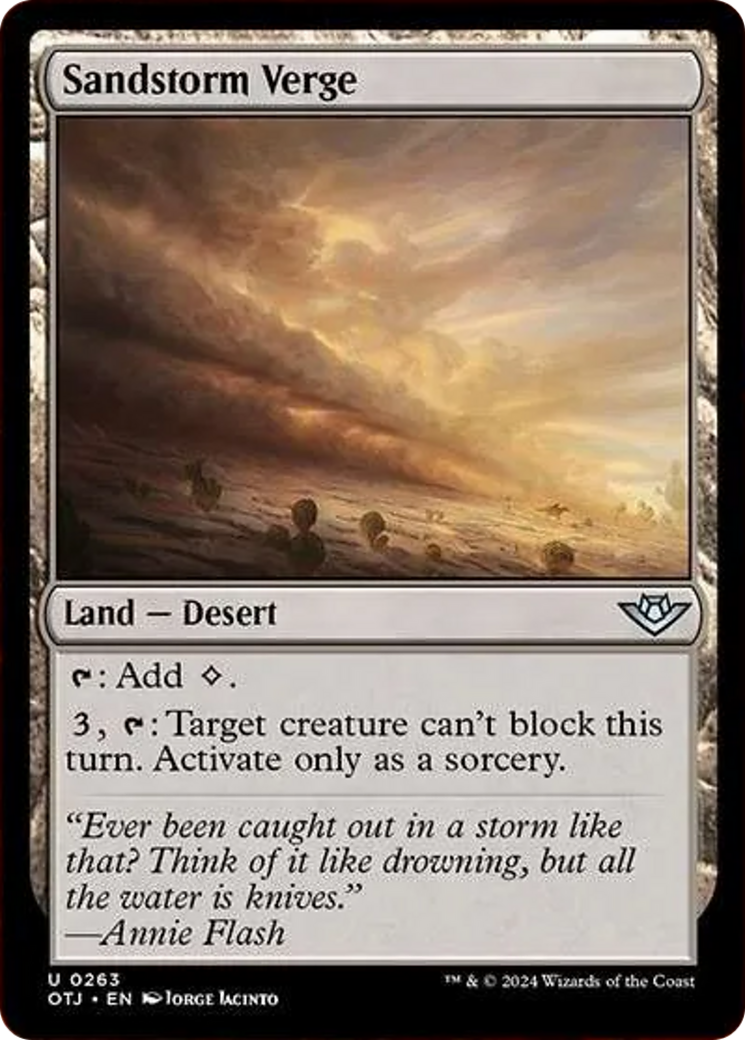 Sandstorm Verge [Outlaws of Thunder Junction] | Pegasus Games WI