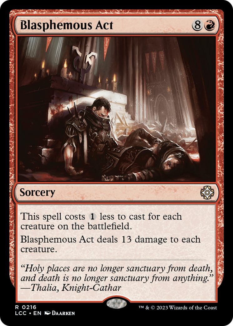 Blasphemous Act [The Lost Caverns of Ixalan Commander] | Pegasus Games WI