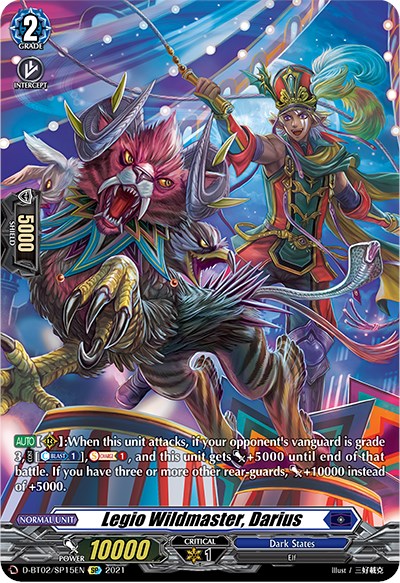 Legio Wildmaster, Darius (D-BT02/SP15EN) [A Brush with the Legends] | Pegasus Games WI
