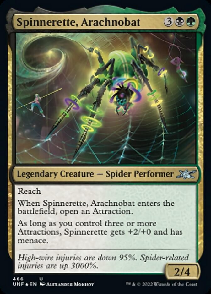 Spinnerette, Arachnobat (Galaxy Foil) [Unfinity] | Pegasus Games WI