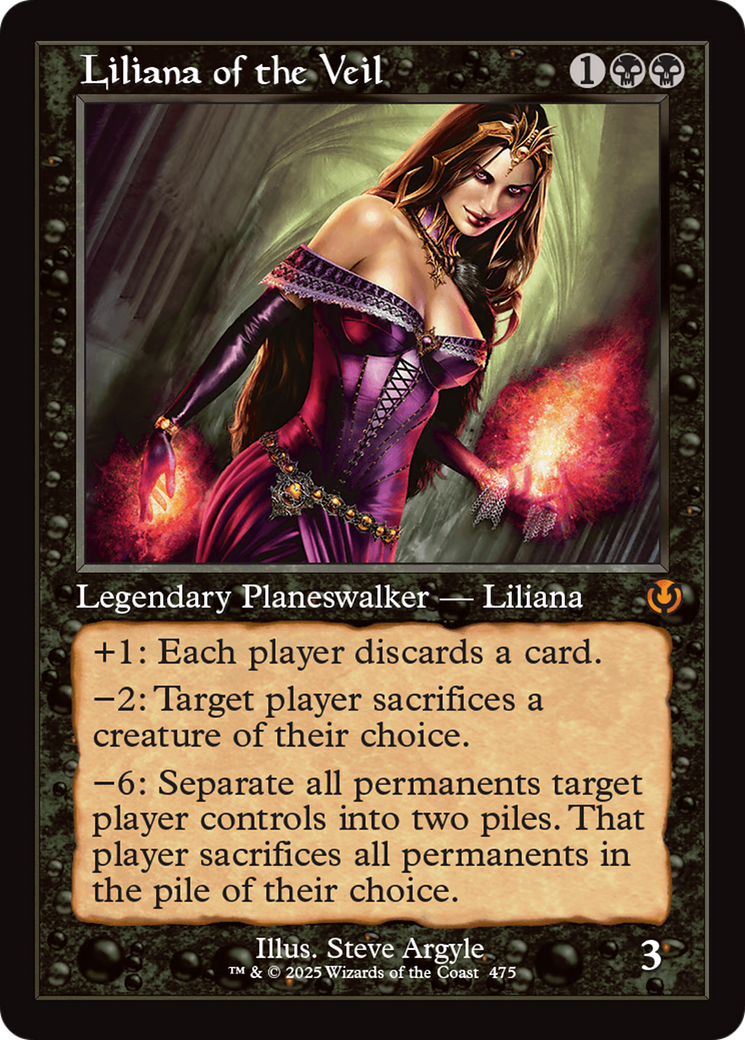 Liliana of the Veil (Retro Frame) [Innistrad Remastered] | Pegasus Games WI