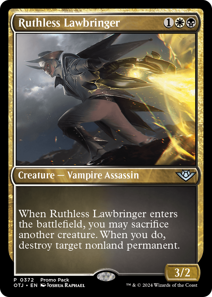 Ruthless Lawbringer (Promo Pack) [Outlaws of Thunder Junction Promos] | Pegasus Games WI