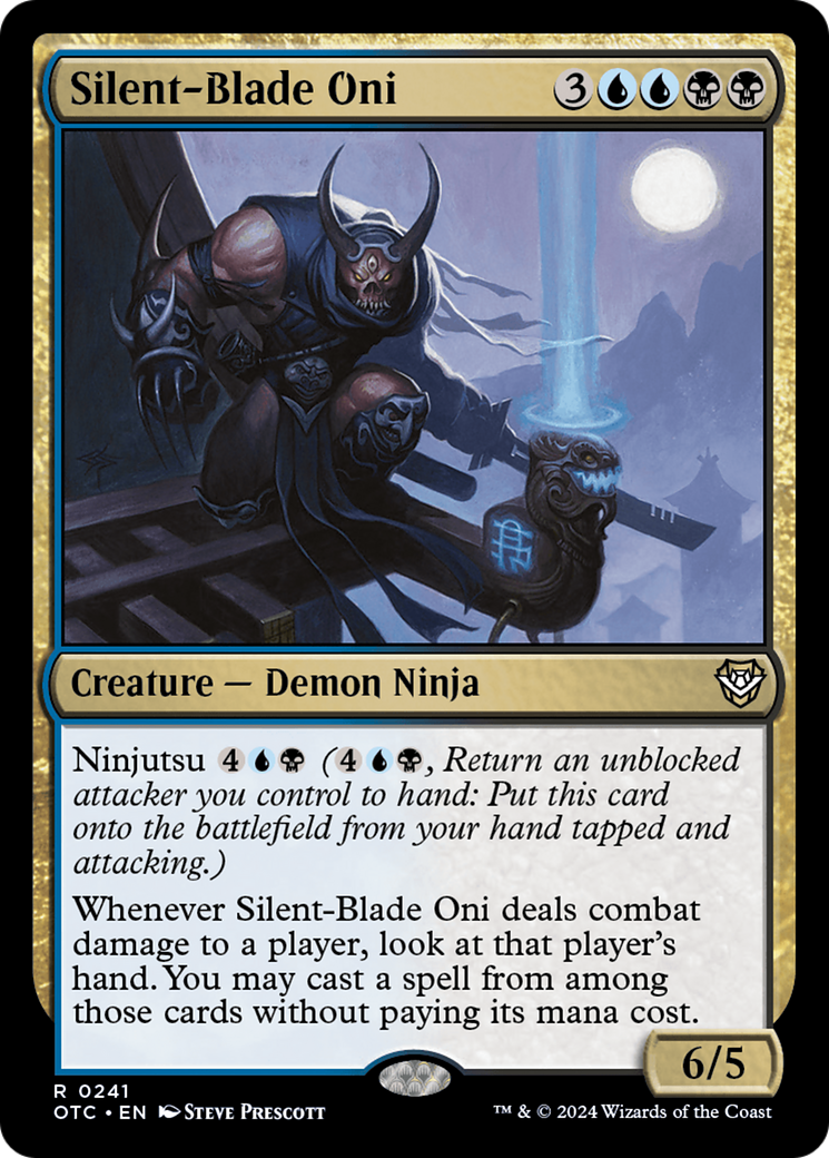 Silent-Blade Oni [Outlaws of Thunder Junction Commander] | Pegasus Games WI