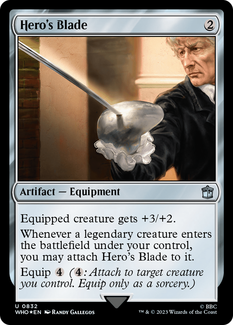 Hero's Blade (Surge Foil) [Doctor Who] | Pegasus Games WI