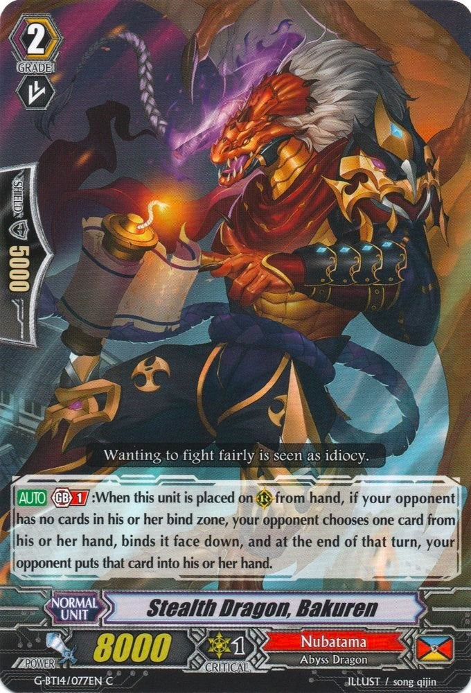 Stealth Dragon, Bakuren (G-BT14/077EN) [Divine Dragon Apocrypha] | Pegasus Games WI