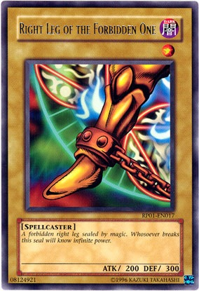 Right Leg of the Forbidden One [RP01-EN017] Rare | Pegasus Games WI