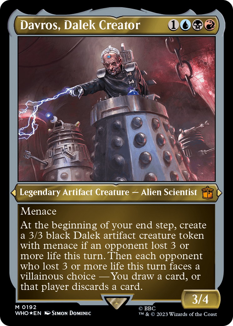 Davros, Dalek Creator (Display Commander) - Thick Stock [Doctor Who] | Pegasus Games WI