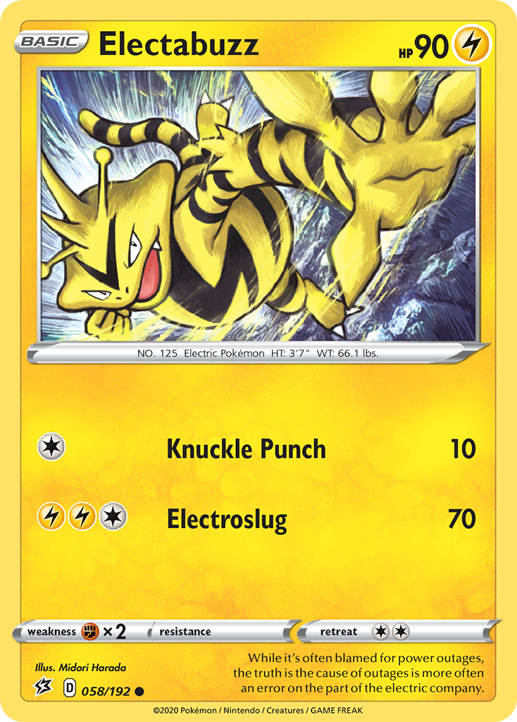 Electabuzz (058/192) [Sword & Shield: Rebel Clash] | Pegasus Games WI