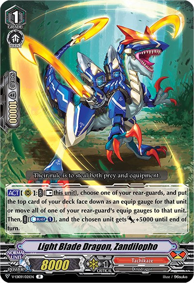 Light Blade Dragon, Zandilopho (V-EB09/021EN) [The Raging Tactics] | Pegasus Games WI