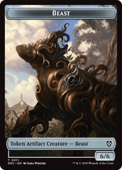 Beast (0010) // Beast (0011) Double-Sided Token [Aetherdrift Commander] | Pegasus Games WI