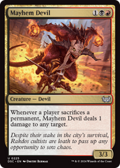 Mayhem Devil [Duskmourn: House of Horror Commander] | Pegasus Games WI