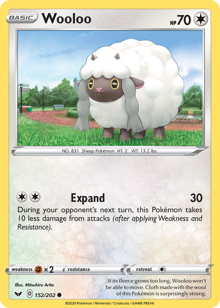 Wooloo (152/202) [Sword & Shield: Base Set] | Pegasus Games WI