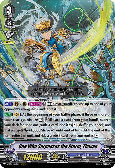 One Who Surpasses the Storm, Thavas (V-BT11/011EN) [Storm of the Blue Cavalry] | Pegasus Games WI