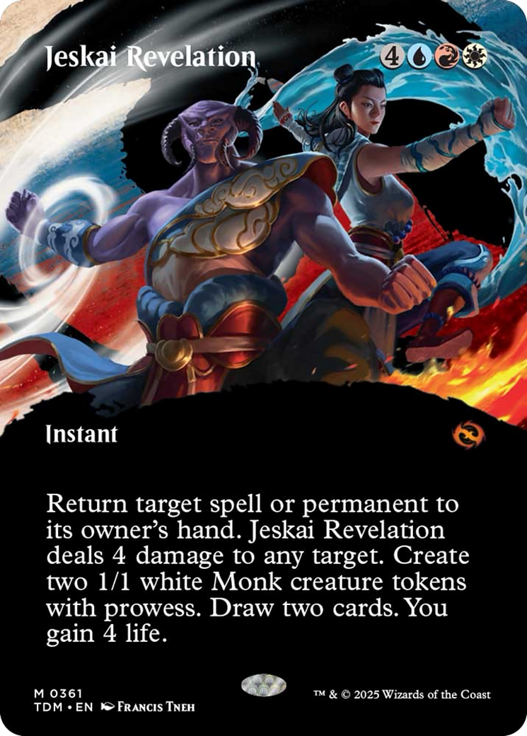 Jeskai Revelation (Borderless) [Tarkir: Dragonstorm] | Pegasus Games WI