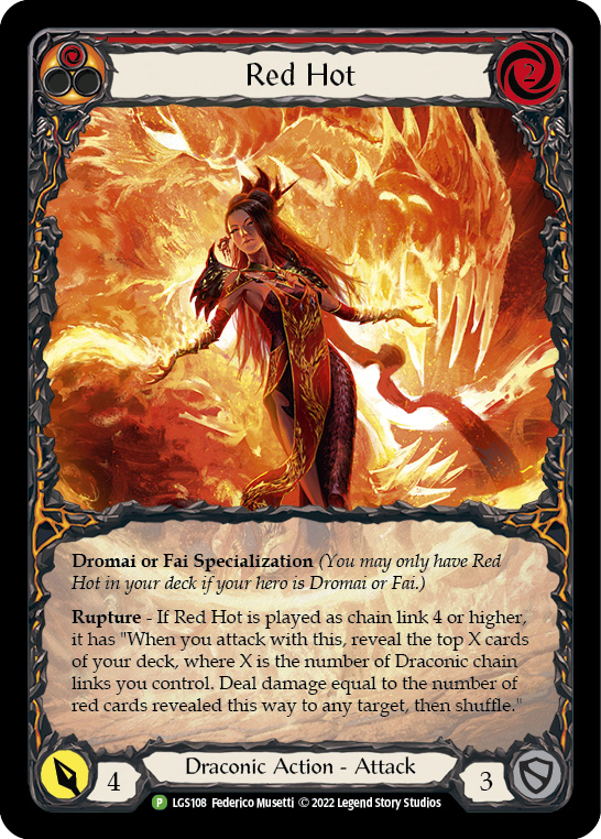 Red Hot [LGS108] (Promo)  Rainbow Foil | Pegasus Games WI