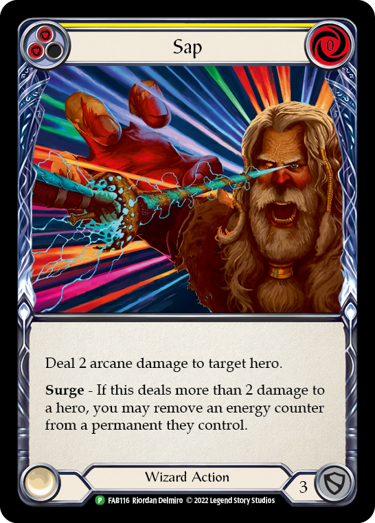 Sap (Yellow) [FAB116] (Promo)  Rainbow Foil | Pegasus Games WI