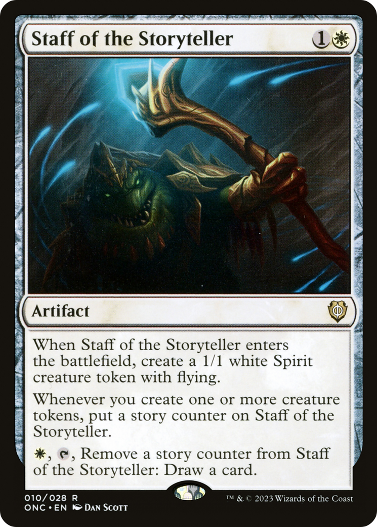 Staff of the Storyteller [Phyrexia: All Will Be One Commander] | Pegasus Games WI