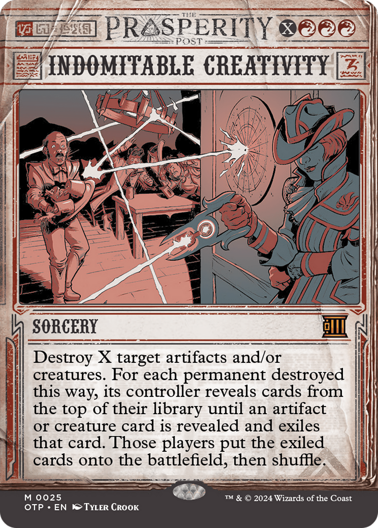 Indomitable Creativity [Outlaws of Thunder Junction: Breaking News] | Pegasus Games WI