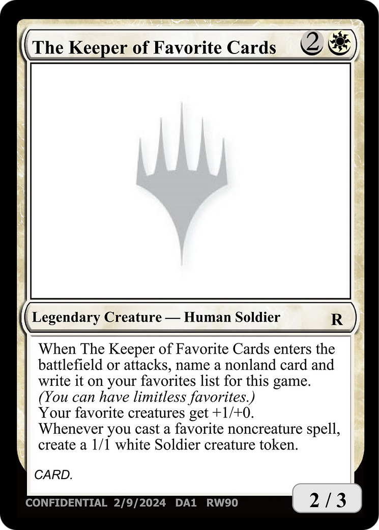 The Keeper of Favorite Cards [Unknown Event] | Pegasus Games WI