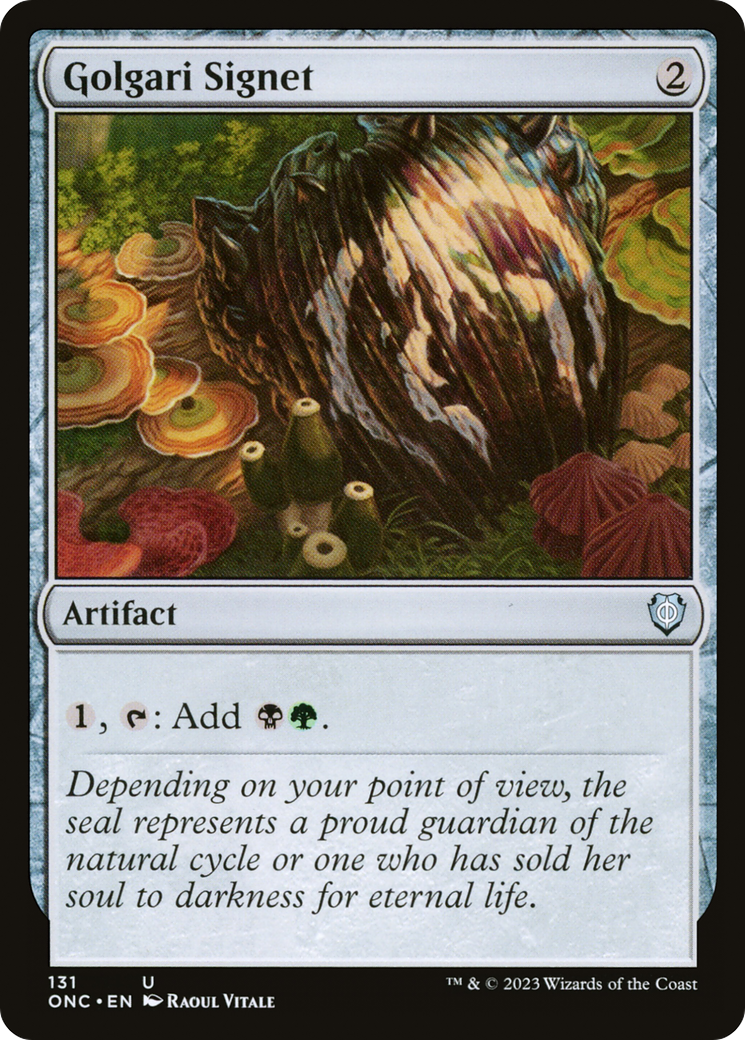 Golgari Signet [Phyrexia: All Will Be One Commander] | Pegasus Games WI