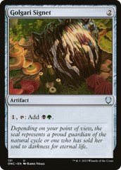 Golgari Signet [Phyrexia: All Will Be One Commander] | Pegasus Games WI