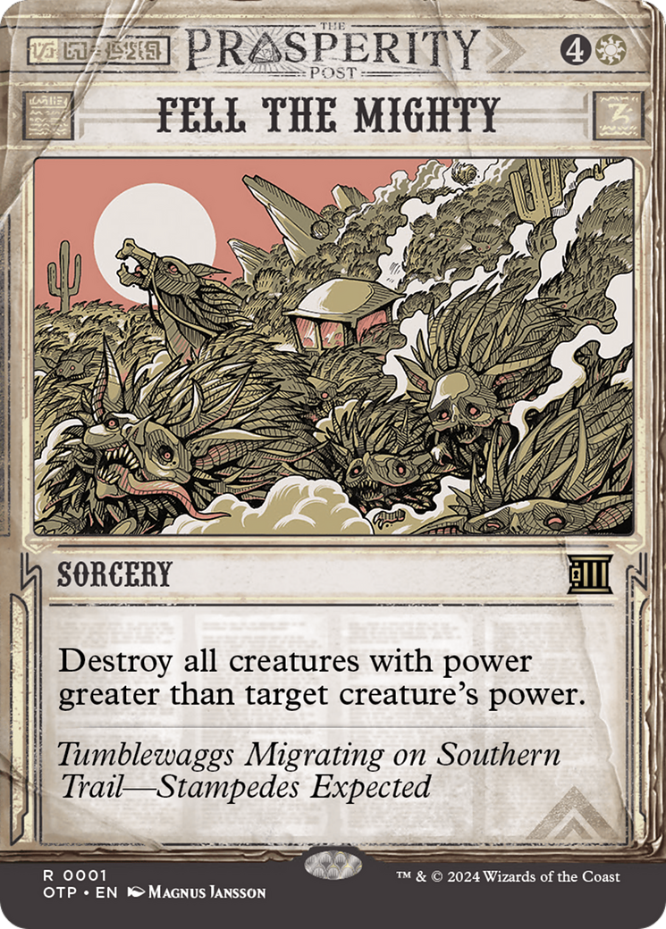 Fell the Mighty [Outlaws of Thunder Junction: Breaking News] | Pegasus Games WI