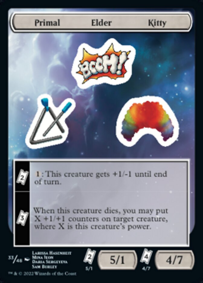 Primal Elder Kitty [Unfinity Stickers] | Pegasus Games WI