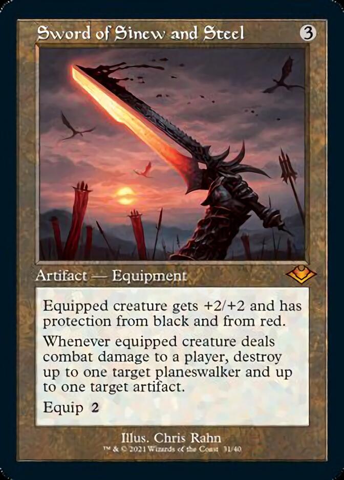 Sword of Sinew and Steel (Retro) [Modern Horizons] | Pegasus Games WI