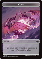 Copy // Dragon (0014) Double-Sided Token [Tarkir: Dragonstorm Commander Tokens] | Pegasus Games WI