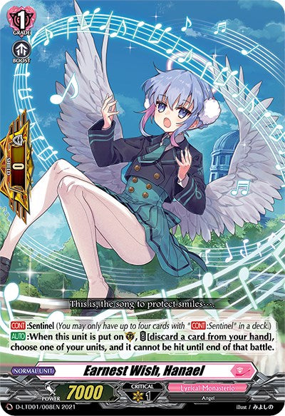 Earnest Wish, Hanael (D-LTD01/008EN) [Ahoy! Lyrical Monasterio!] | Pegasus Games WI