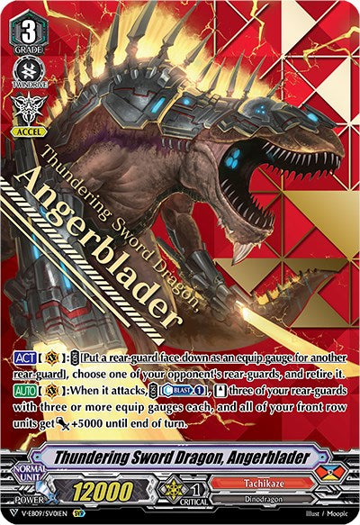 Thundering Sword Dragon, Angerblader (V-EB09/SV01EN) [The Raging Tactics] | Pegasus Games WI