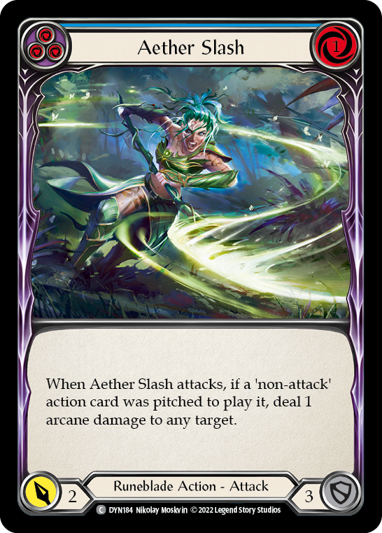 Aether Slash (Blue) [DYN184] (Dynasty) | Pegasus Games WI