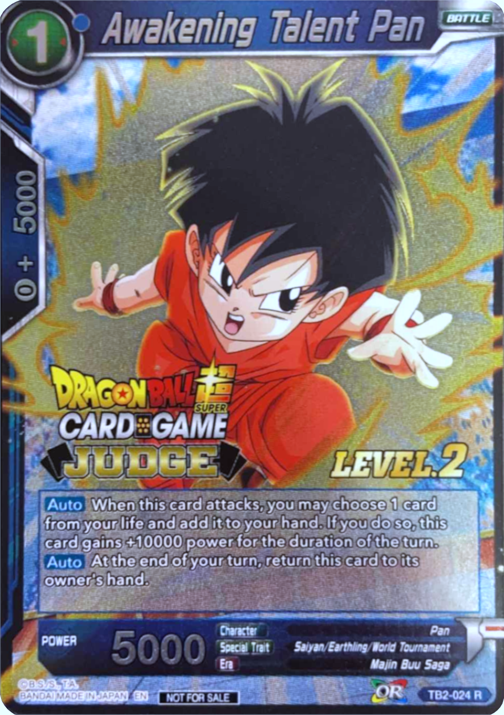 Awakening Talent Pan (Level 2) (TB2-024) [Judge Promotion Cards] | Pegasus Games WI