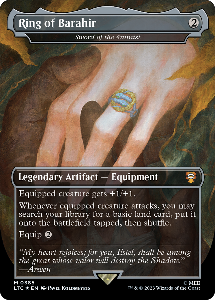 Ring of Barahir - Sword of the Animist (Surge Foil Realms and Relics) [The Lord of the Rings: Tales of Middle-Earth Commander] | Pegasus Games WI