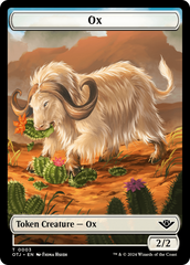 Treasure // Ox Double-Sided Token [Outlaws of Thunder Junction Tokens] | Pegasus Games WI