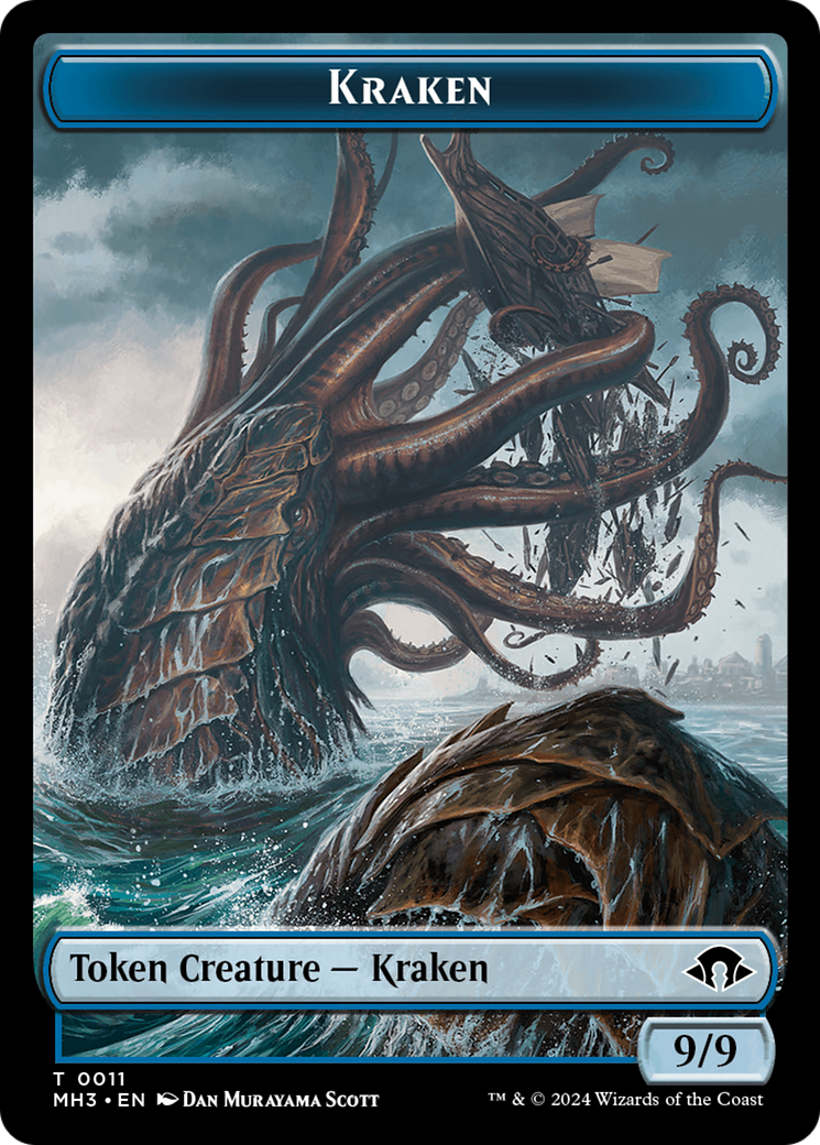 Phyrexian Germ // Kraken Double-Sided Token [Modern Horizons 3 Tokens] | Pegasus Games WI