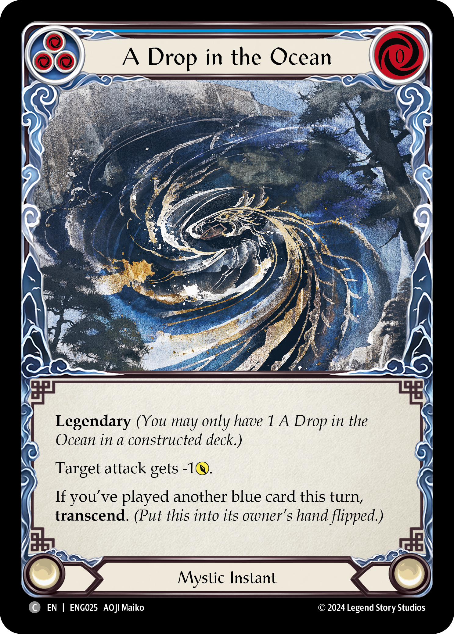 A Drop in the Ocean [ENG025] (Part the Mistveil Enigma Blitz Deck) | Pegasus Games WI
