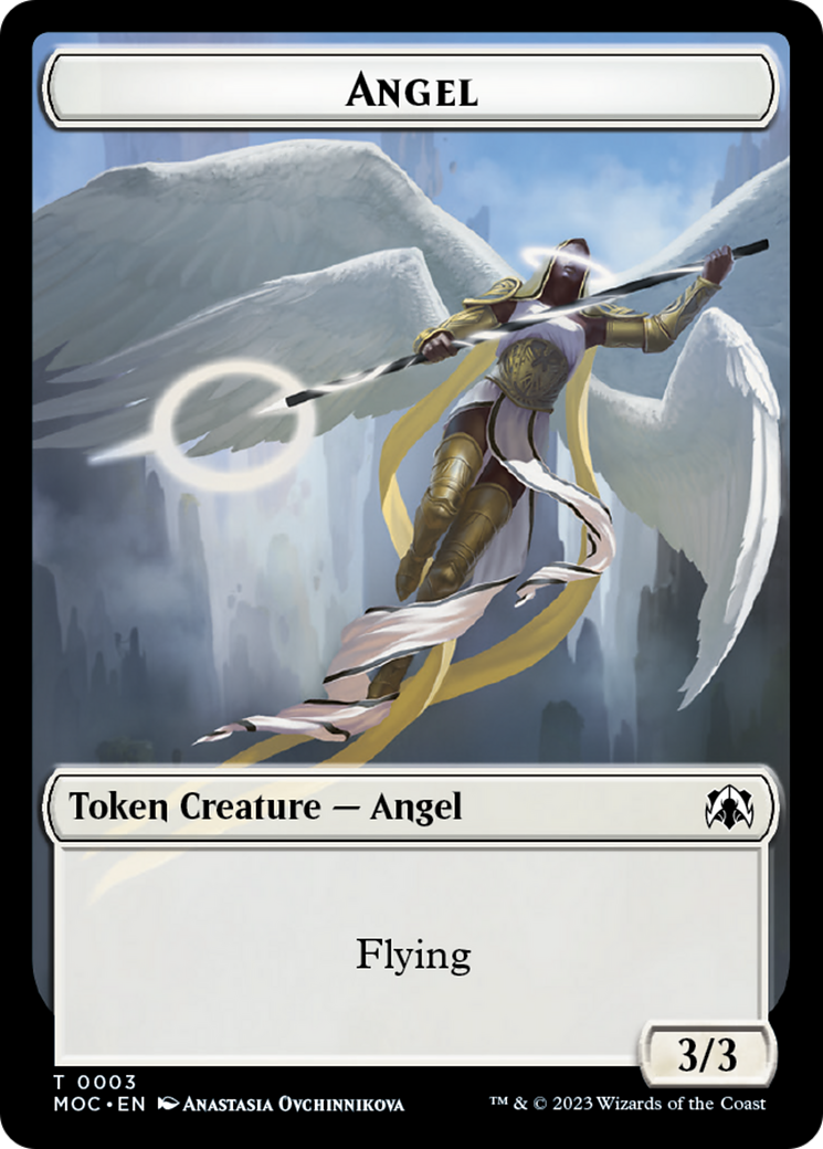 Angel (3) // Demon Double-Sided Token [March of the Machine Commander Tokens] | Pegasus Games WI