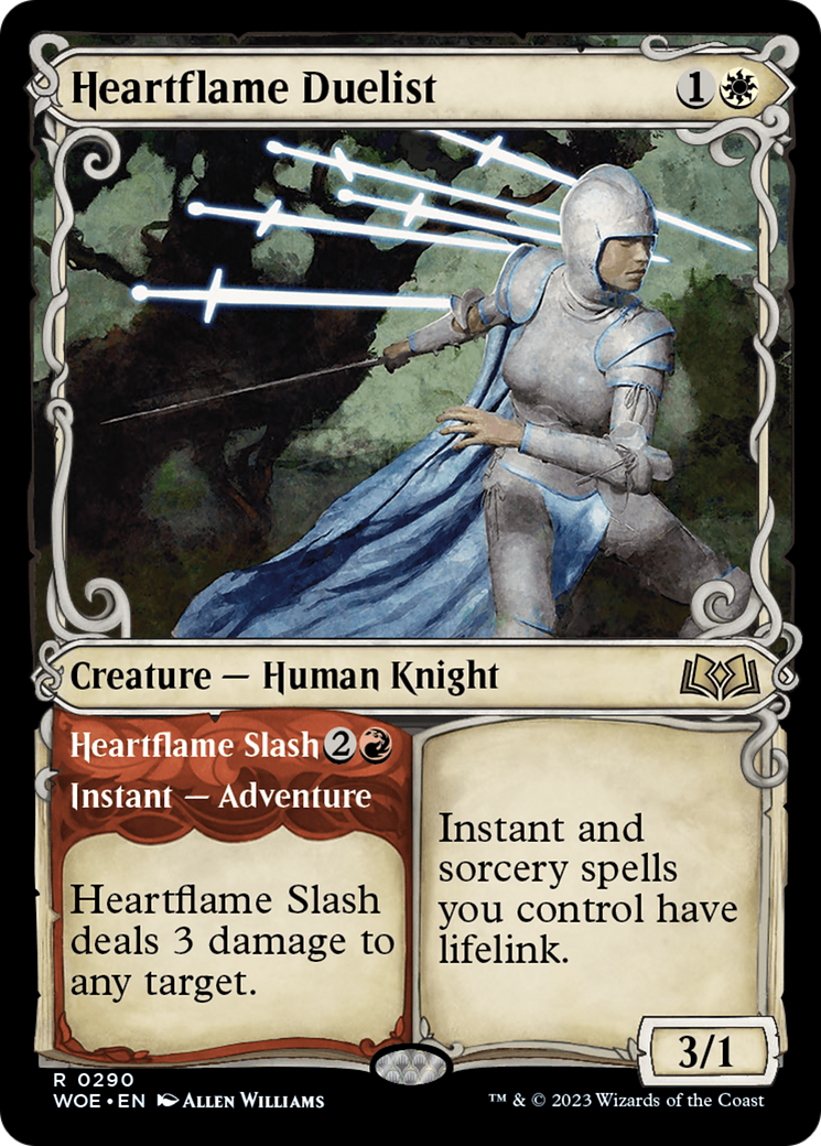 Heartflame Duelist // Heartflame Slash (Showcase) [Wilds of Eldraine] | Pegasus Games WI