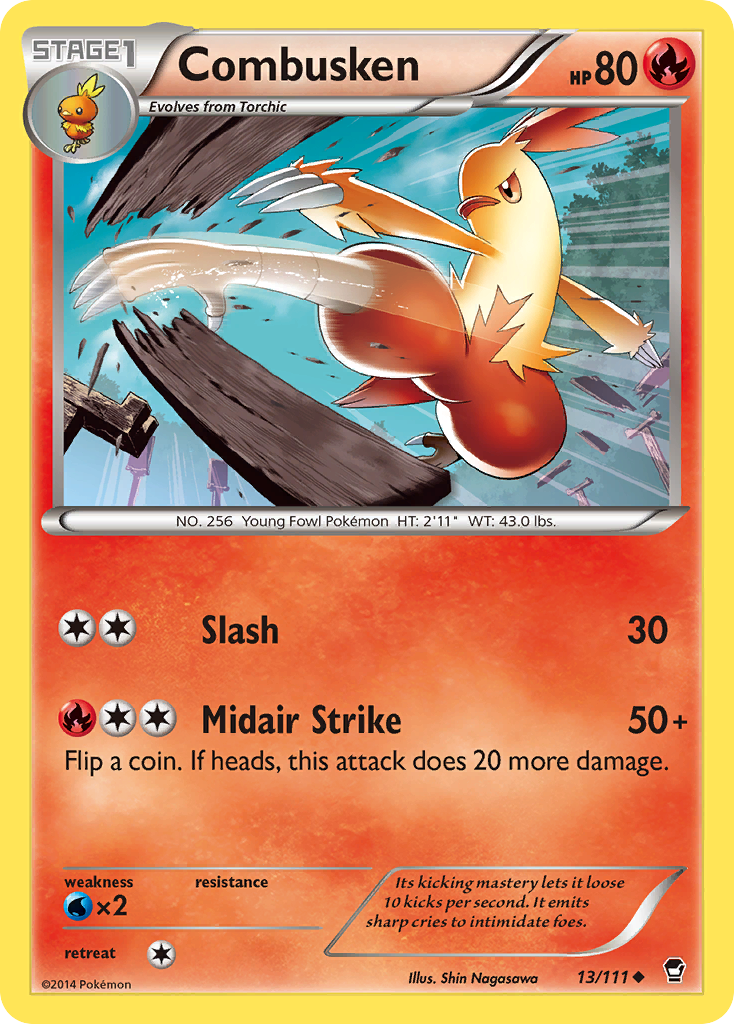 Combusken (13/111) [XY: Furious Fists] | Pegasus Games WI