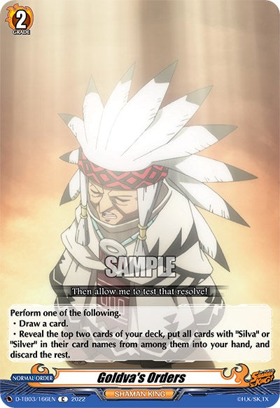 Goldva's Orders (D-TB03/166EN) [Shaman King] | Pegasus Games WI