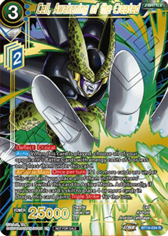 Cell, Awakening of the Created (Zenkai Cup 2022 Top 64) (BT18-034) [Tournament Promotion Cards] | Pegasus Games WI