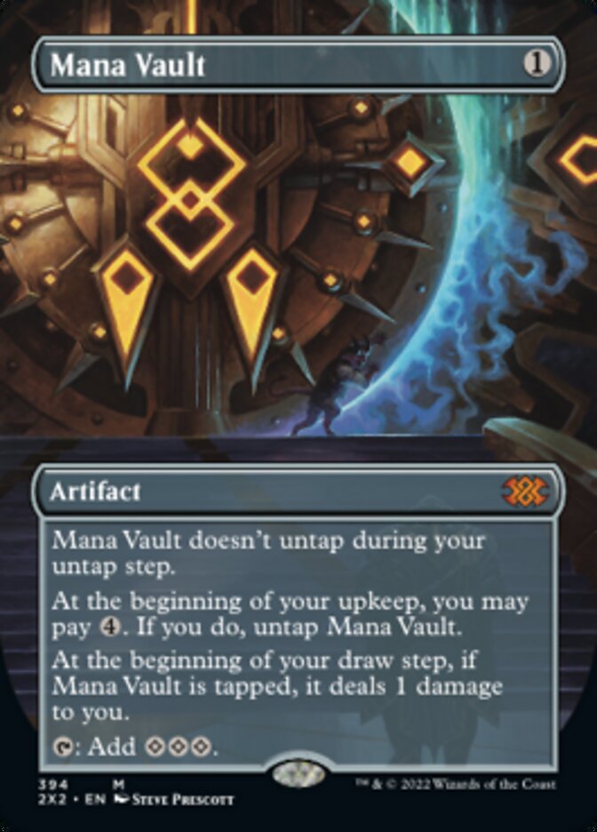 Mana Vault (Borderless Alternate Art) [Double Masters 2022] | Pegasus Games WI
