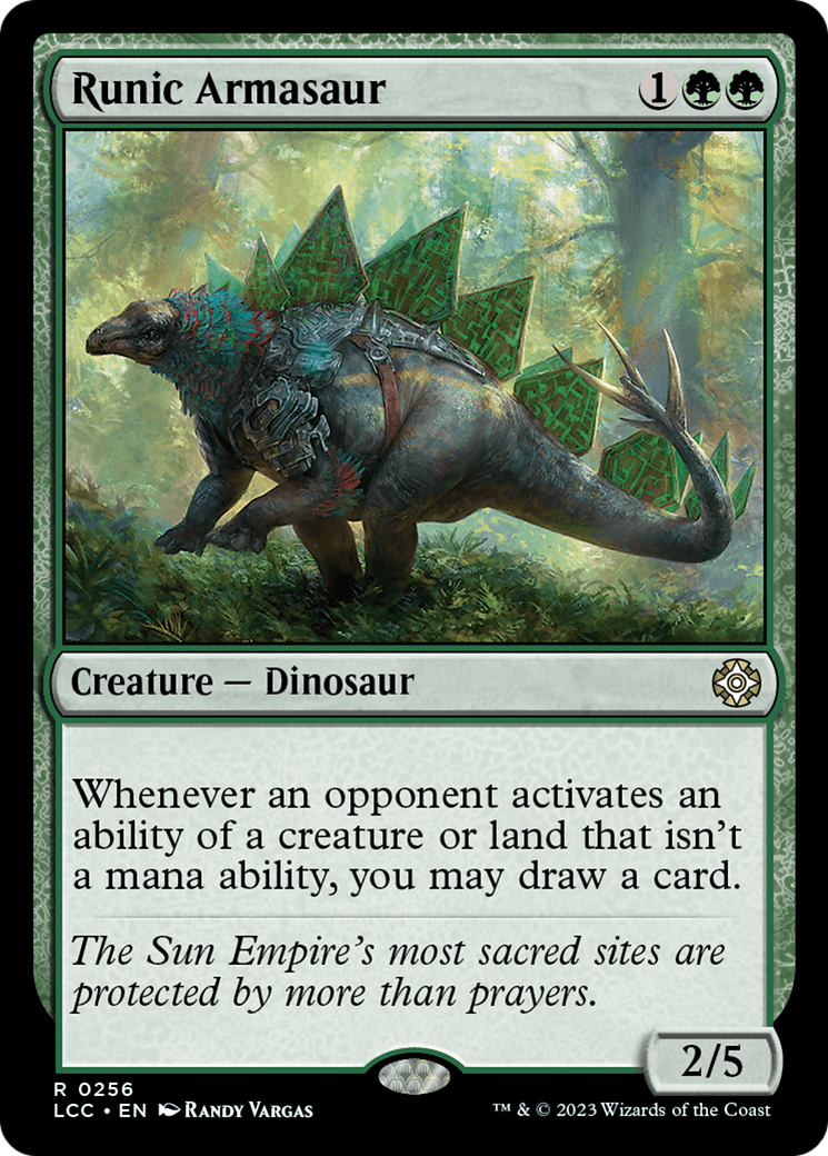 Runic Armasaur [The Lost Caverns of Ixalan Commander] | Pegasus Games WI