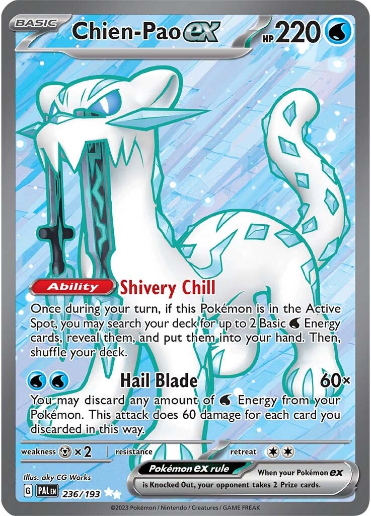 Chien-Pao ex (236/193) [Scarlet & Violet: Paldea Evolved] | Pegasus Games WI