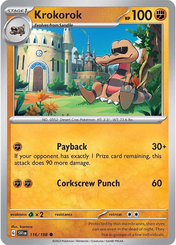 Krokorok (116/198) [Scarlet & Violet: Base Set] | Pegasus Games WI