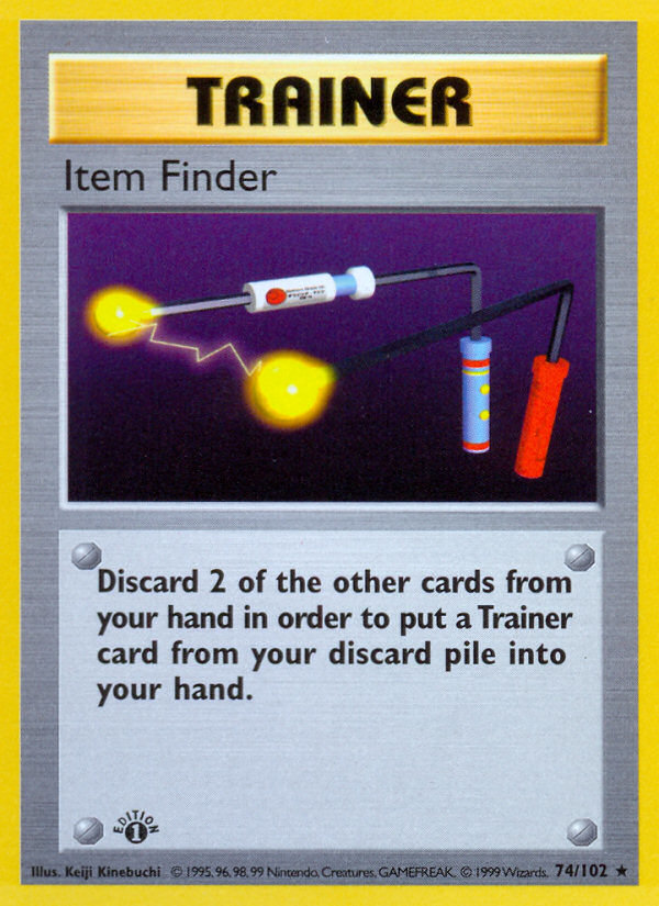 Item Finder (74/102) (Shadowless) [Base Set 1st Edition] | Pegasus Games WI