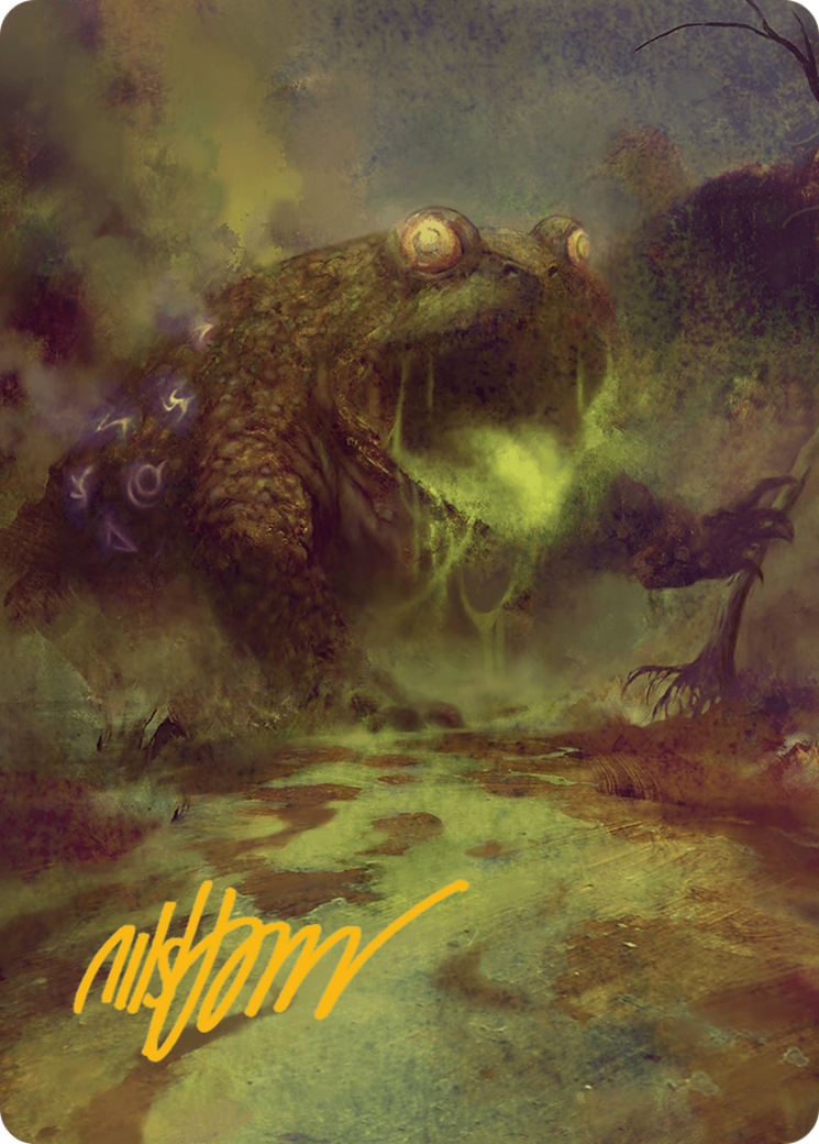 The Gitrog Monster Art Card (Gold-Stamped Signature) [Bloomburrow Art Series] | Pegasus Games WI