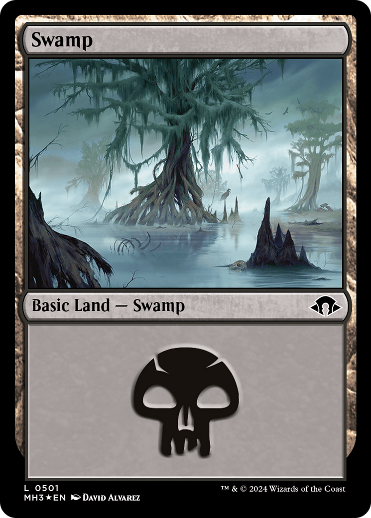 Swamp (0501) (Ripple Foil) [Modern Horizons 3] | Pegasus Games WI